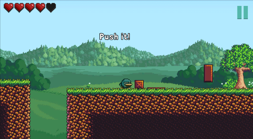 PoxniFall Screenshot - Push puzzle